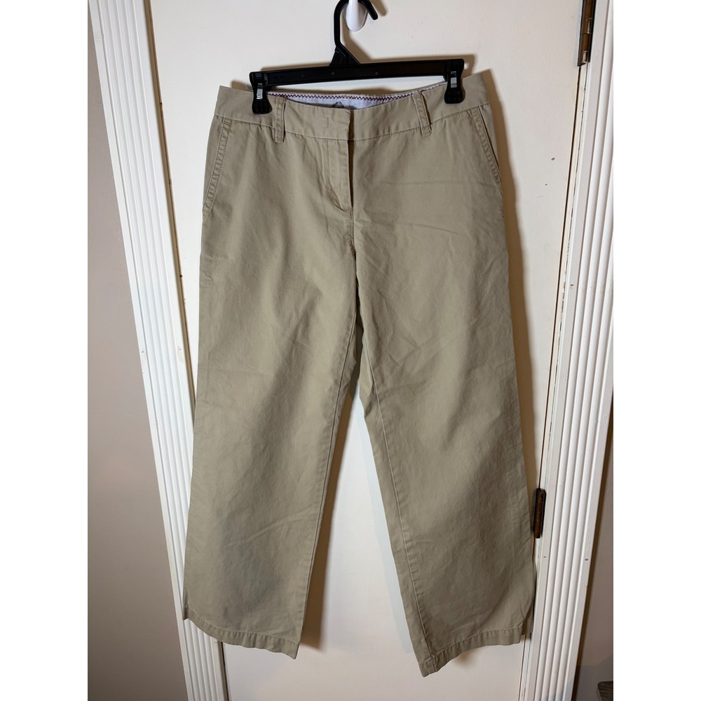 Izod Saltwater Edition Khaki Chino Pants Tan Cotton Straight Leg Mens